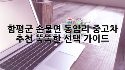 함평군 손불면 동암리 중고차 추천: 똑똑한 선택 가이드